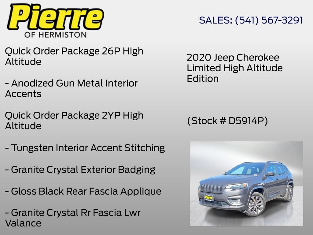 Used 2020 Jeep Cherokee High Altitude AWD/4WD image 18