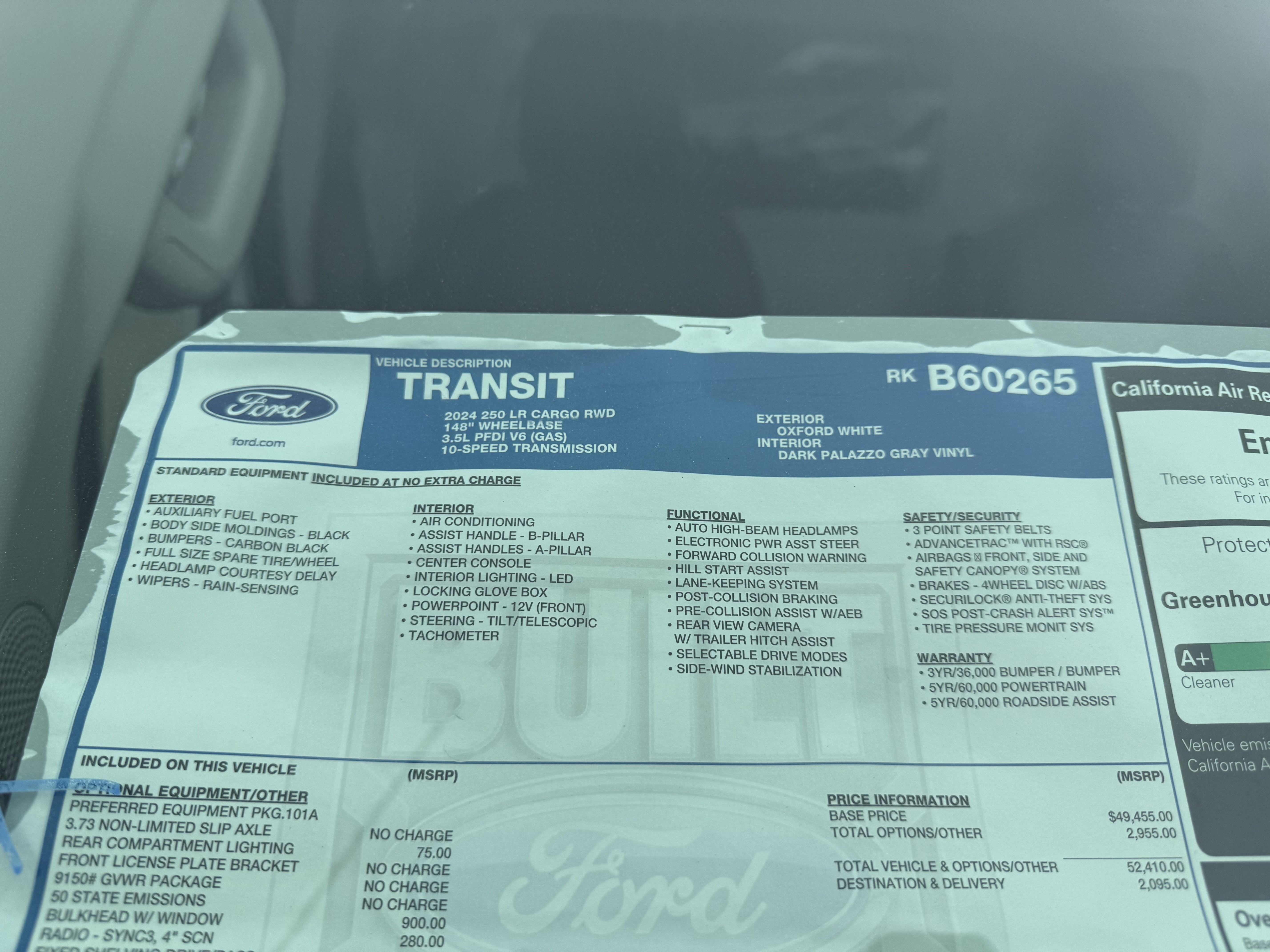 New 2024 Ford Transit 250 XL RWD image 11