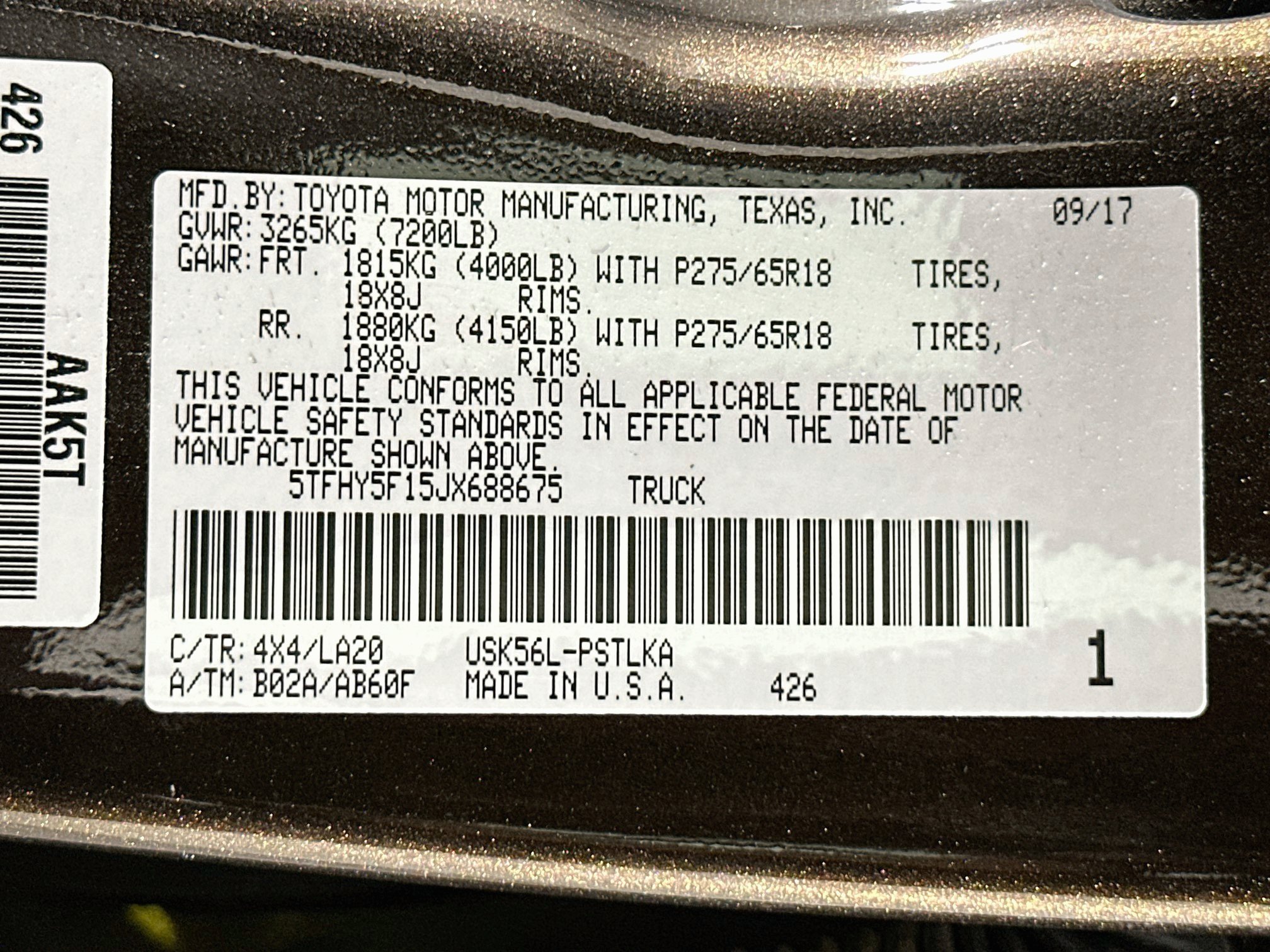 Used 2018 Toyota Tundra Limited w/ Limited Premium Package AWD/4WD image 12