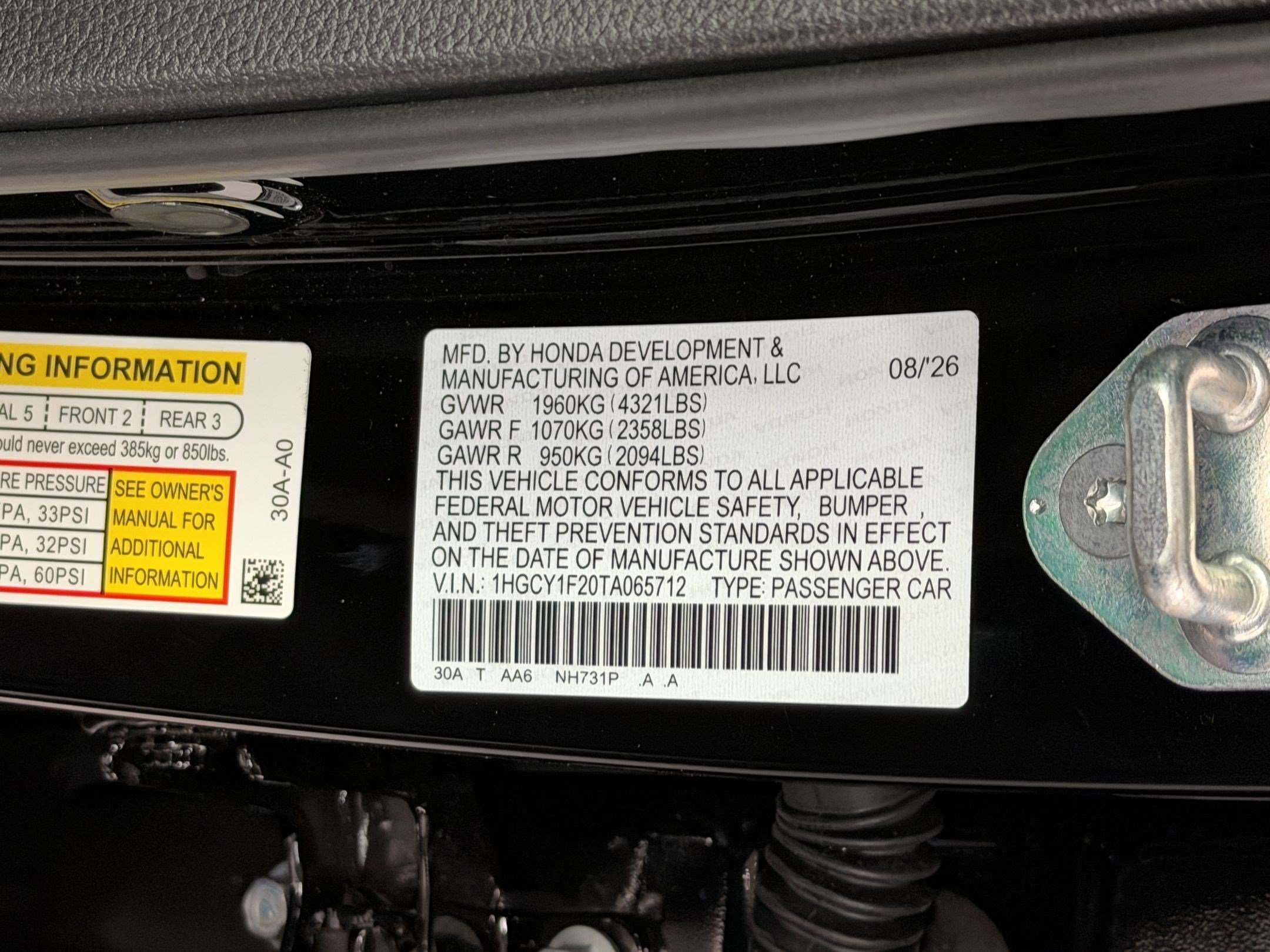 New 2026 Honda Accord LX image 24