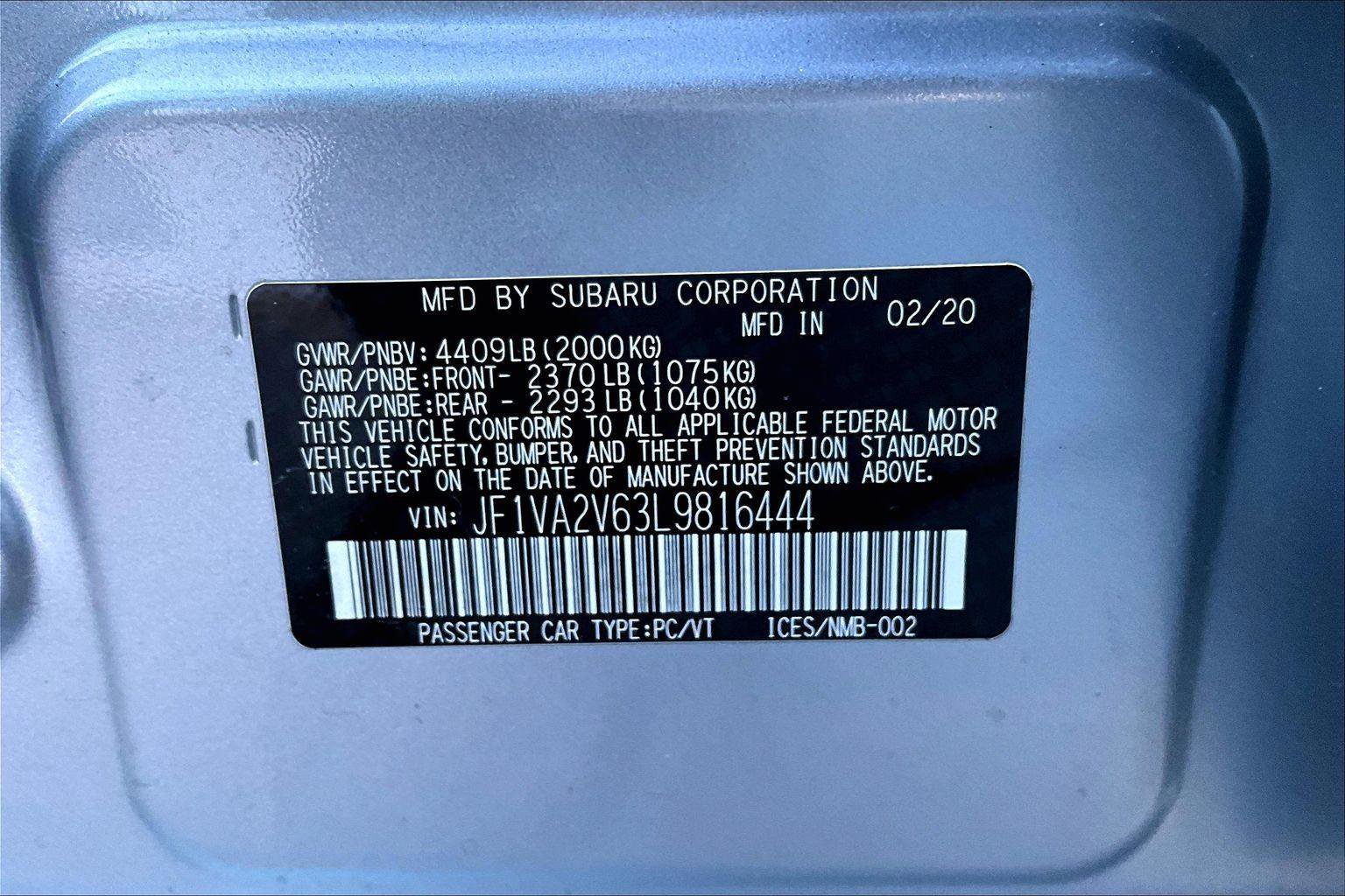 Used 2020 Subaru WRX STI Limited image 35