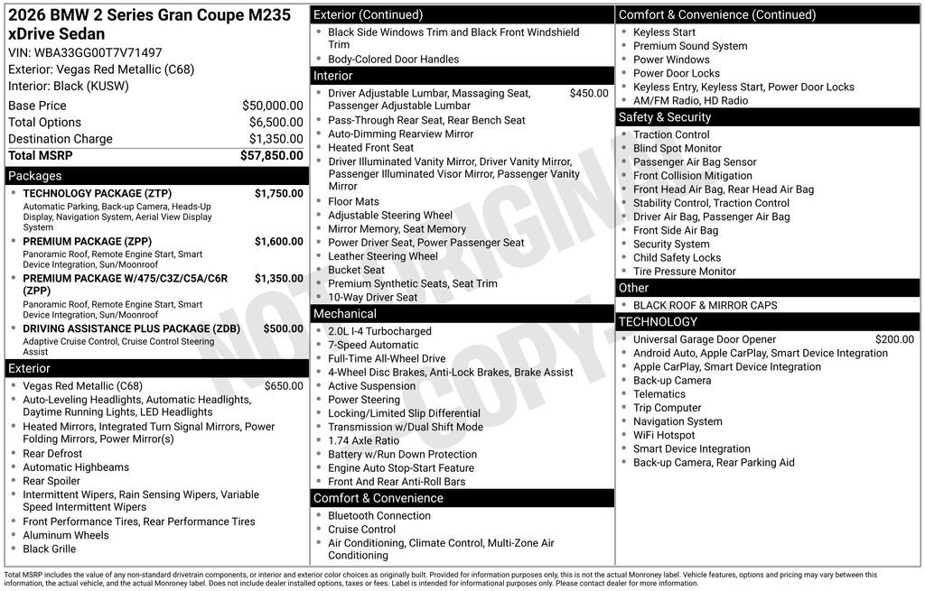 New 2026 BMW M235i xDrive AWD/4WD image 2
