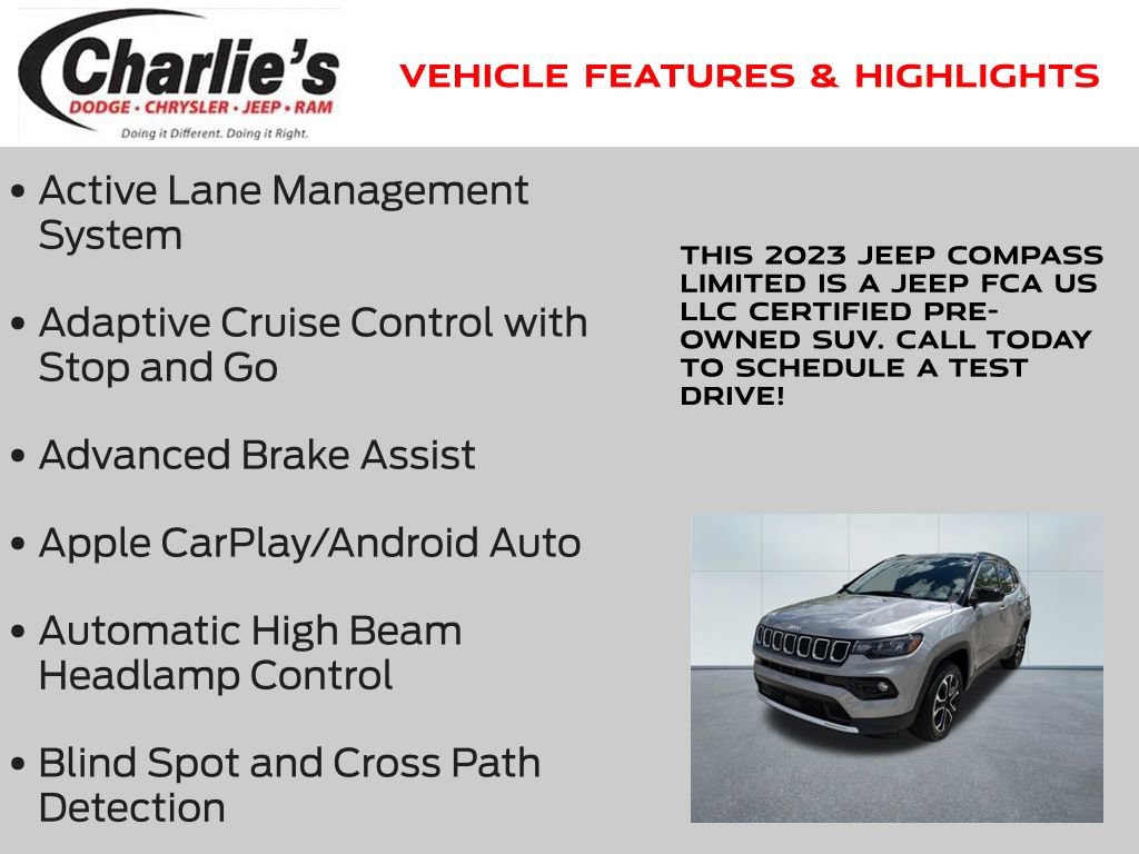 Used 2023 Jeep Compass Limited AWD/4WD image 7