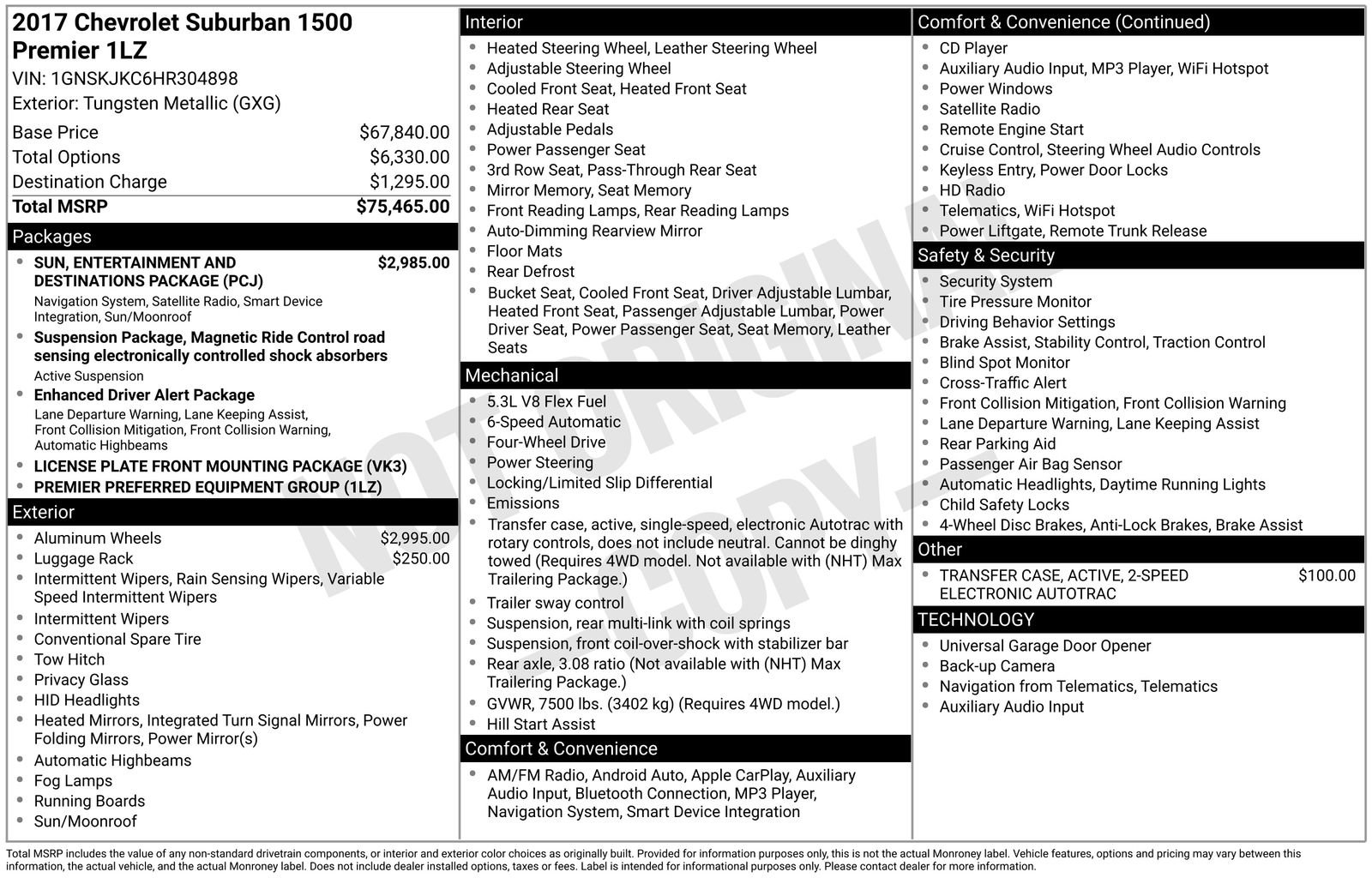 Used 2017 Chevrolet Suburban Premier image 36