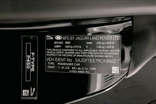 New 2024 Jaguar F-TYPE R-Dynamic RWD image 11