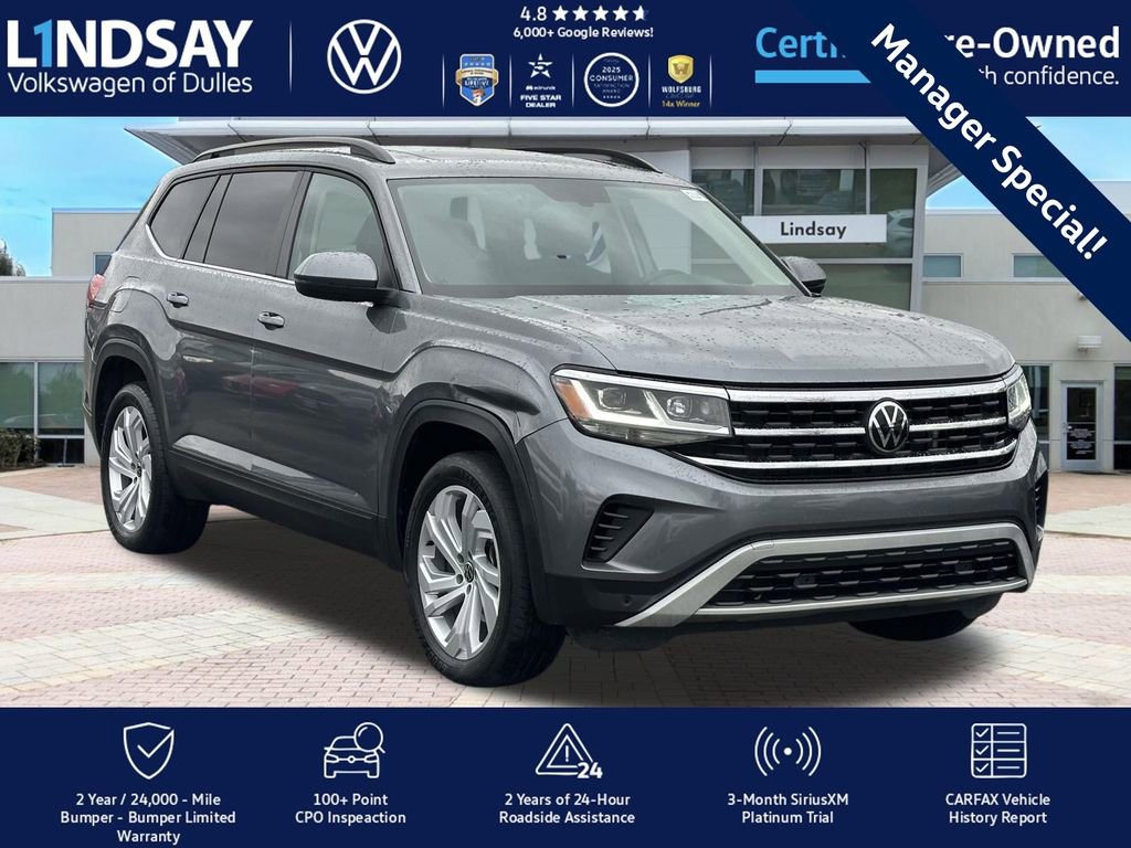 Certified 2023 Volkswagen Atlas SE w/ Panoramic Sunroof Package