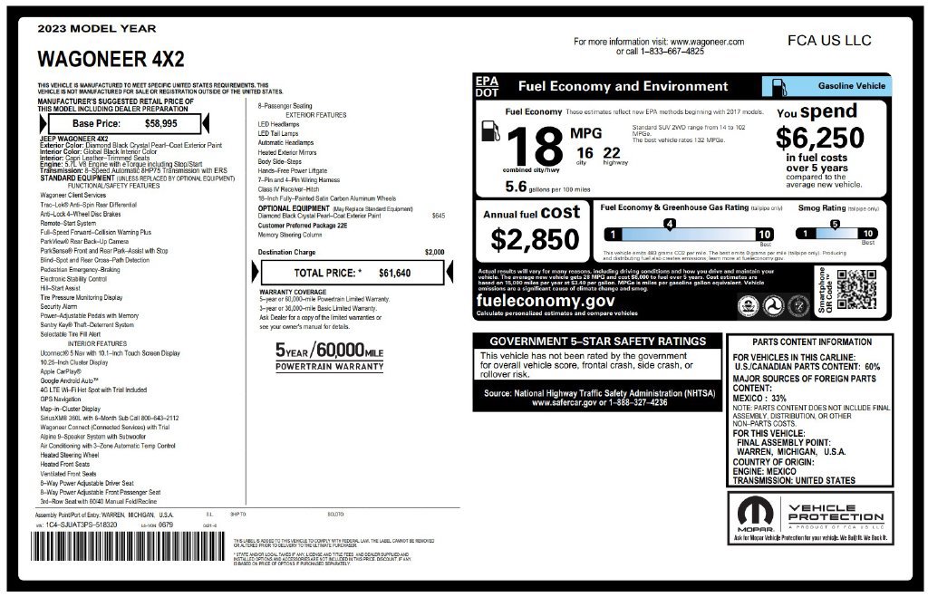 Used 2023 Jeep Wagoneer 2WD image 23