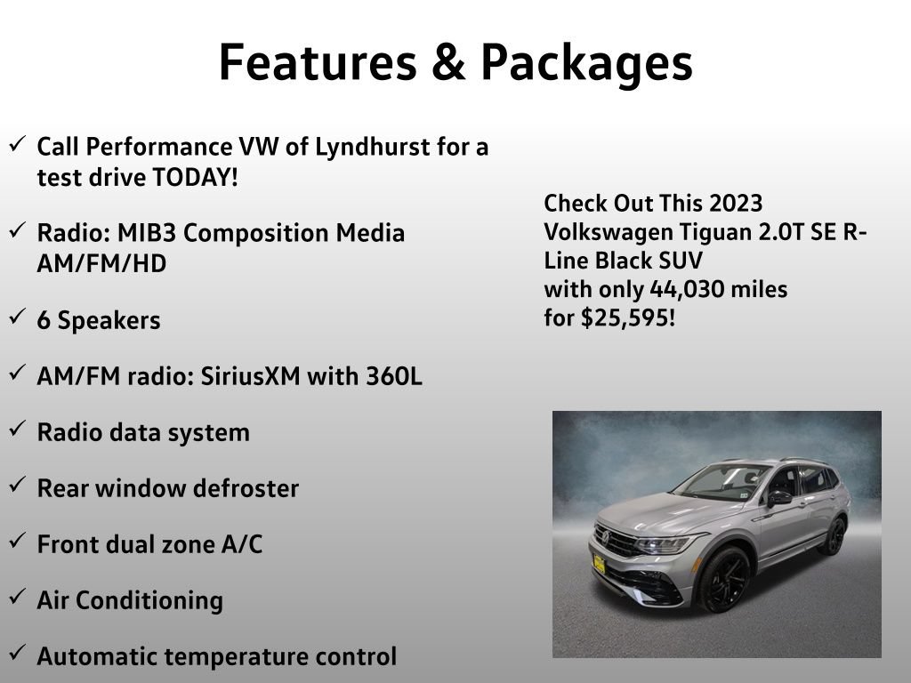 Used 2023 Volkswagen Tiguan SE R-Line AWD/4WD image 4