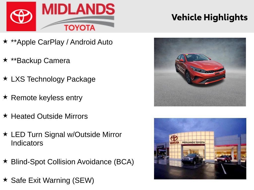 Used 2023 Kia Forte LXS w/ LXS Technology Package FWD image 2