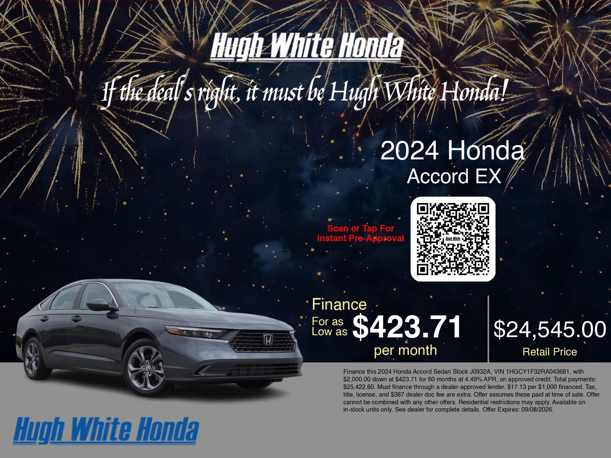 Used 2024 Honda Accord EX image 3