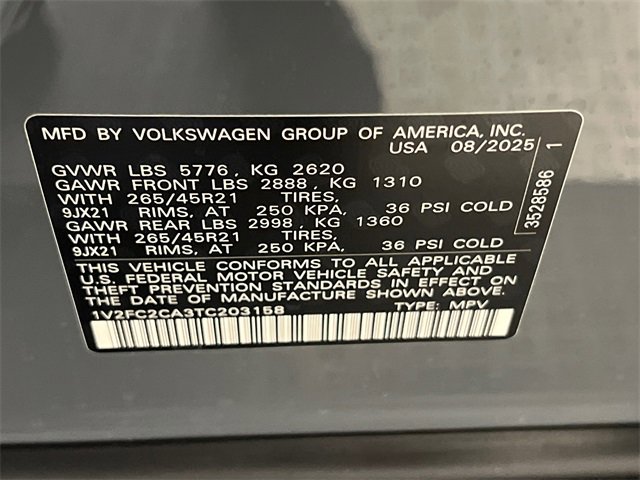 New 2026 Volkswagen Atlas Cross Sport SEL Premium R-Line image 22