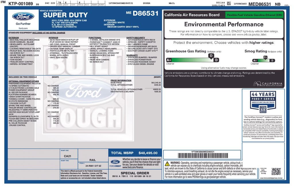Used 2021 Ford F350 XL w/ Power Equipment Group AWD/4WD image 5