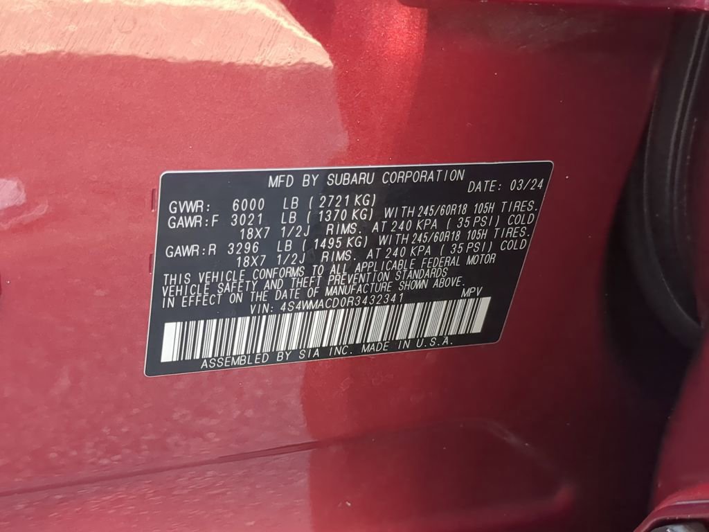 Certified 2024 Subaru Ascent Premium w/ Convenience Package AWD/4WD image 35