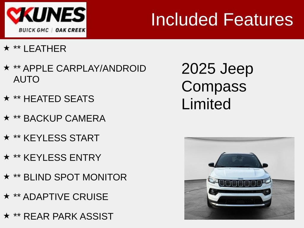 Used 2025 Jeep Compass Limited AWD/4WD image 2