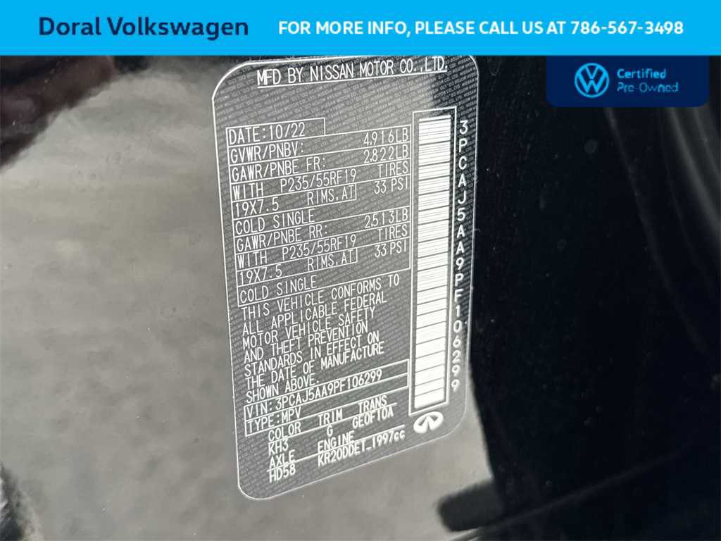 Used 2023 INFINITI QX50 Pure image 29