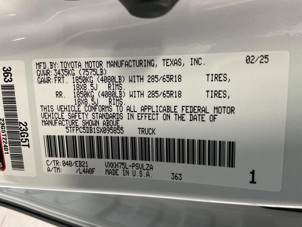 New 2025 Toyota Tundra TRD Pro image 39