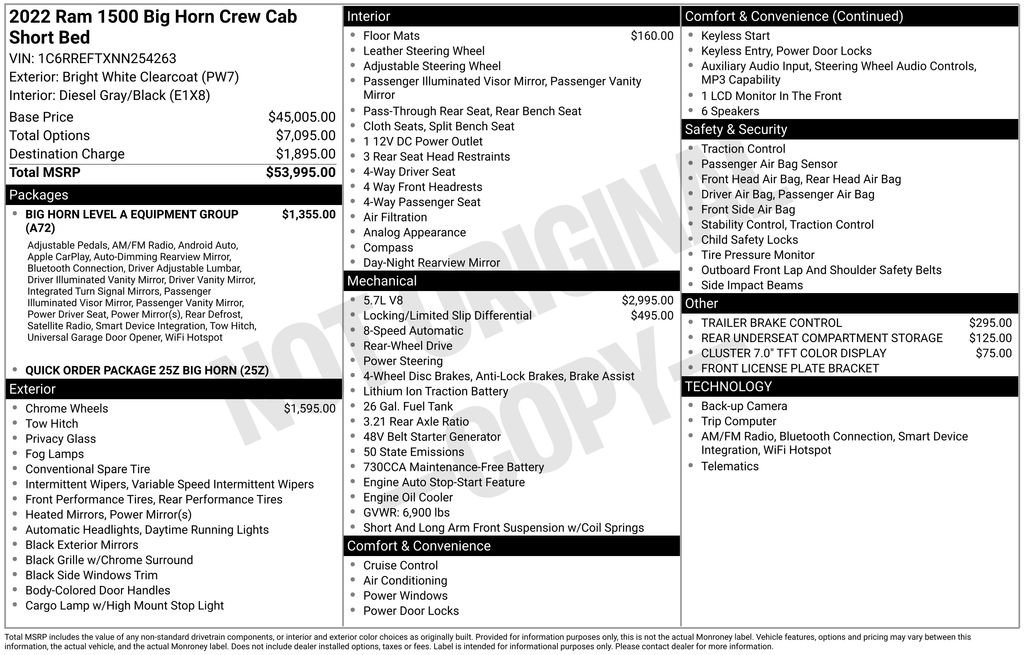 Used 2022 RAM 1500 Big Horn RWD image 24