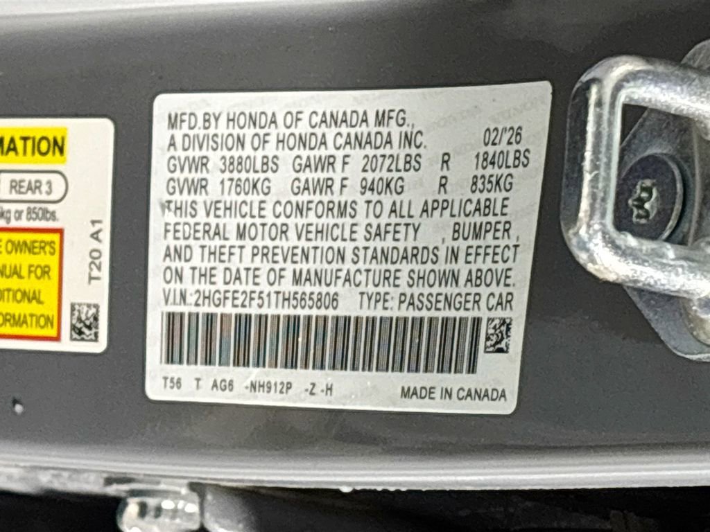 New 2026 Honda Civic Sport image 24