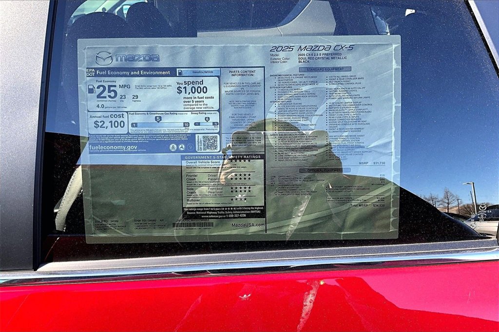 New 2025 MAZDA CX-5 AWD 2.5 S w/ Preferred Package image 13