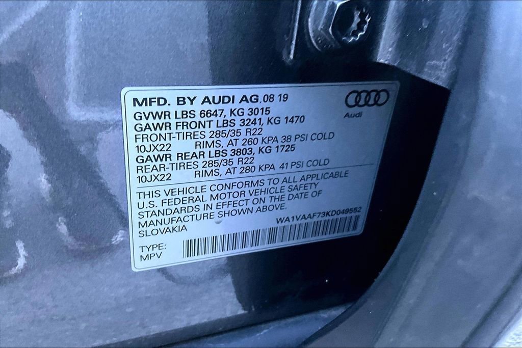 Used 2019 Audi Q7 3.0T Prestige w/ Prestige Package AWD/4WD image 19