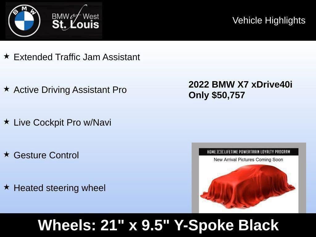 Used 2022 BMW X7 xDrive40i w/ Premium Package image 46