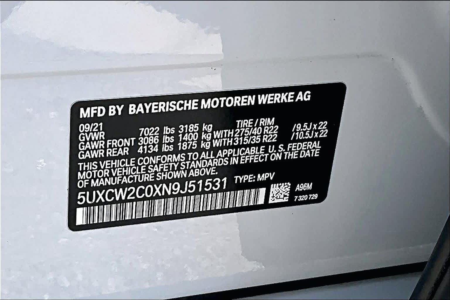 Used 2022 BMW X7 xDrive40i w/ Premium Package AWD/4WD image 39