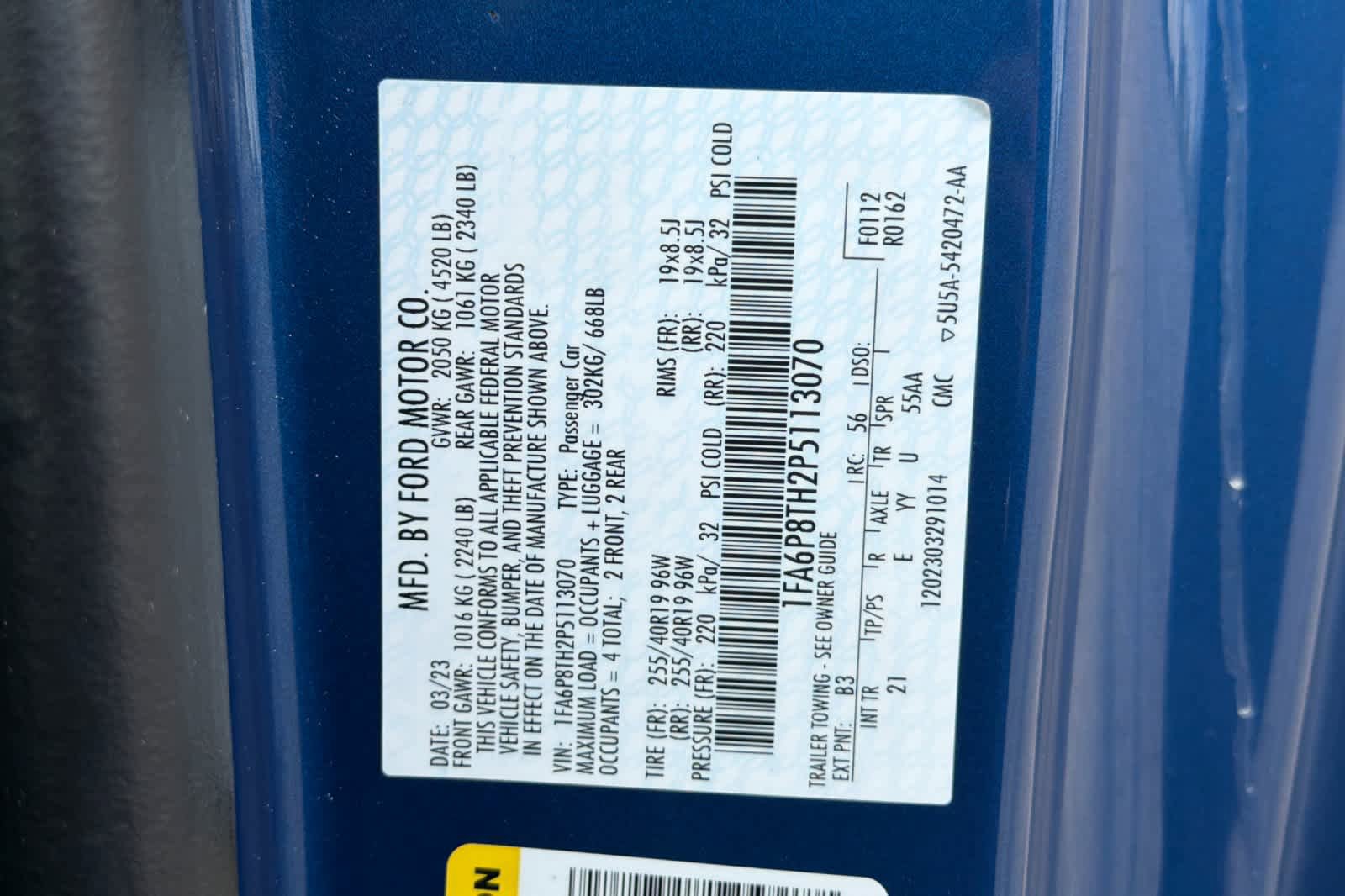 Certified 2023 Ford Mustang Coupe w/ Equipment Group 101A image 28
