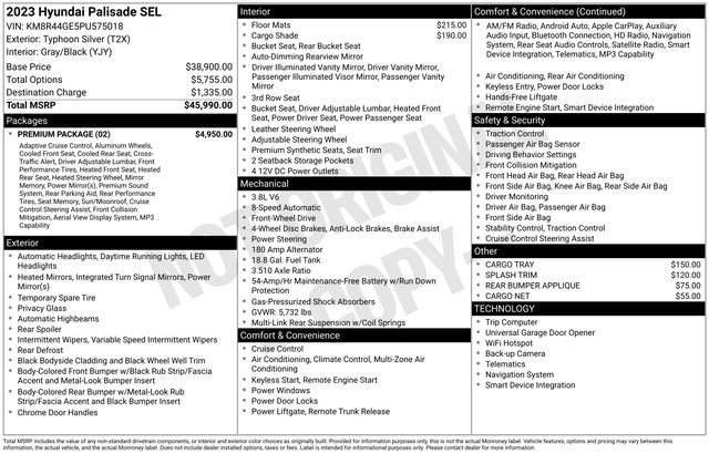 Used 2023 Hyundai Palisade SEL w/ Premium Package image 5