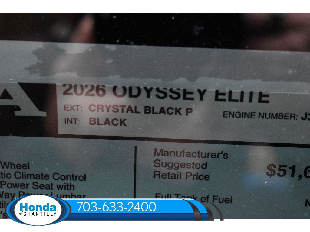 New 2026 Honda Odyssey Elite image 38