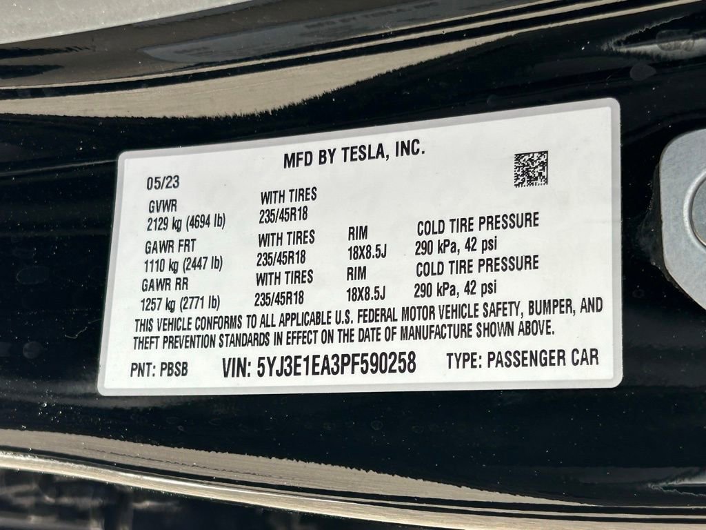 Used 2023 Tesla Model 3 Standard Range image 53