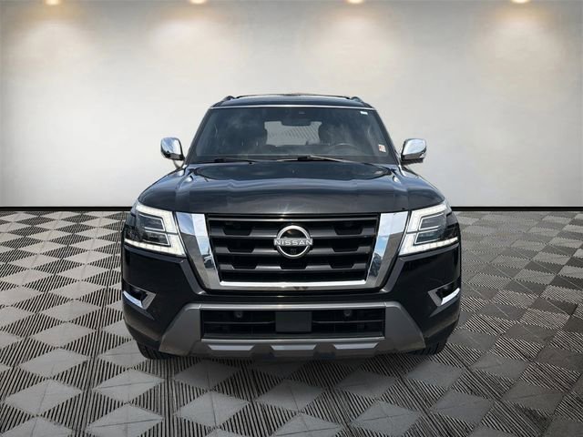 Used 2021 Nissan Armada Platinum w/ Captain's Chairs Package RWD video 2