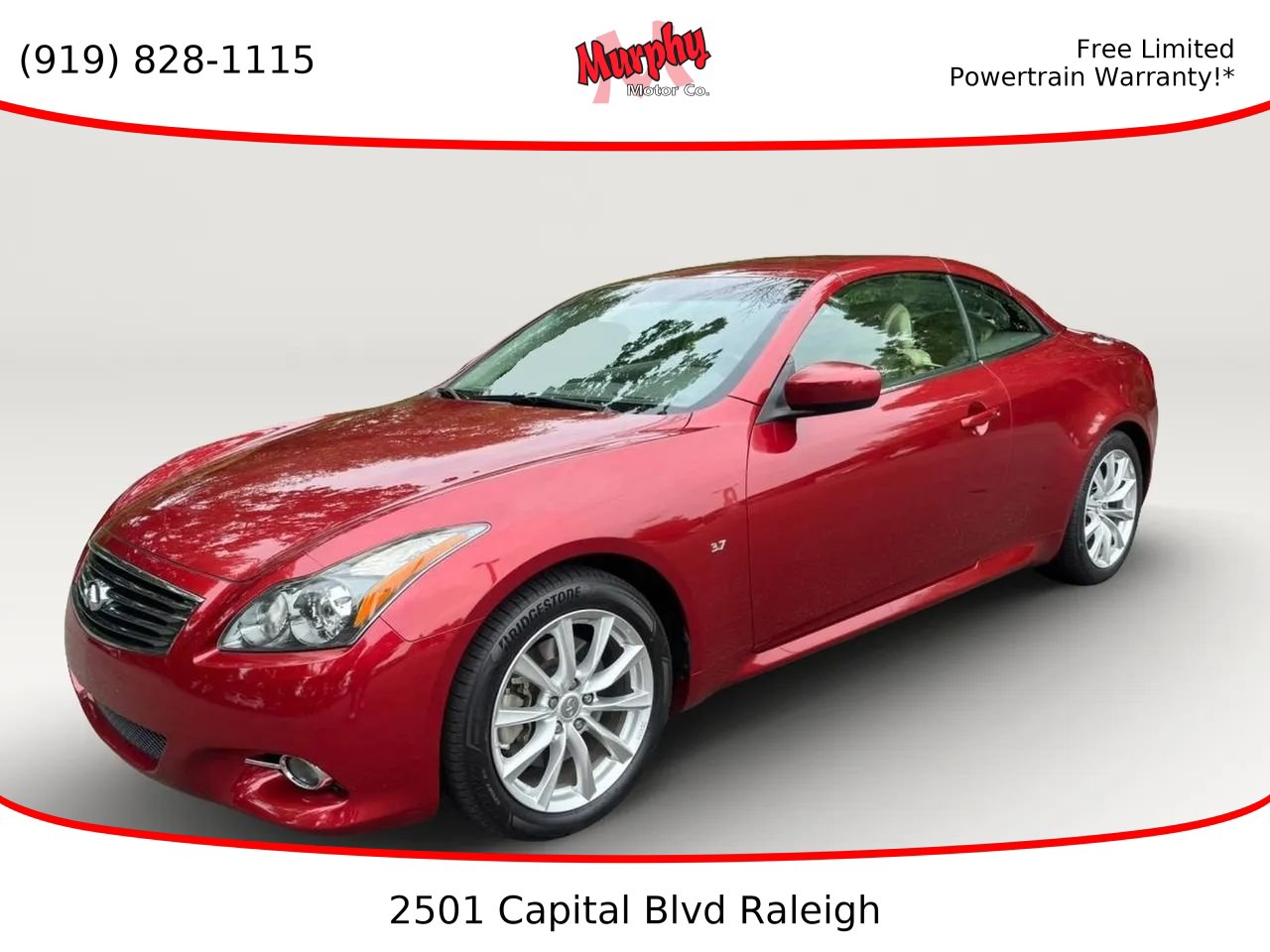 Used 2014 INFINITI Q60 Convertible w/ Premium Package