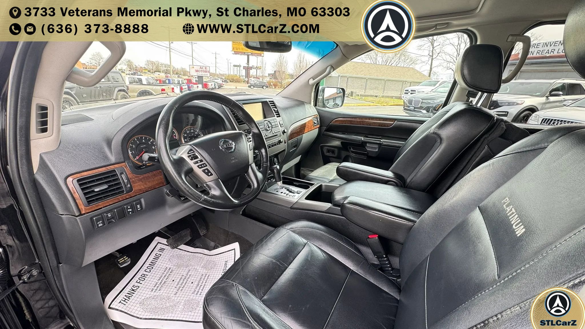 Used 2014 Nissan Armada Platinum w/ 2nd Row Captain Seat Package image 10