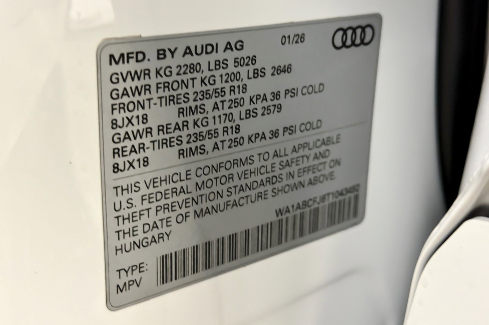 New 2026 Audi Q3 quattro 2.0T image 28