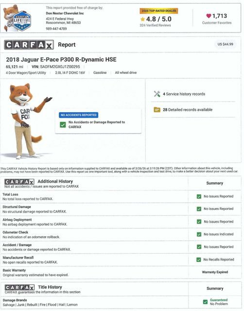 Used 2018 Jaguar E-PACE R-Dynamic HSE image 5