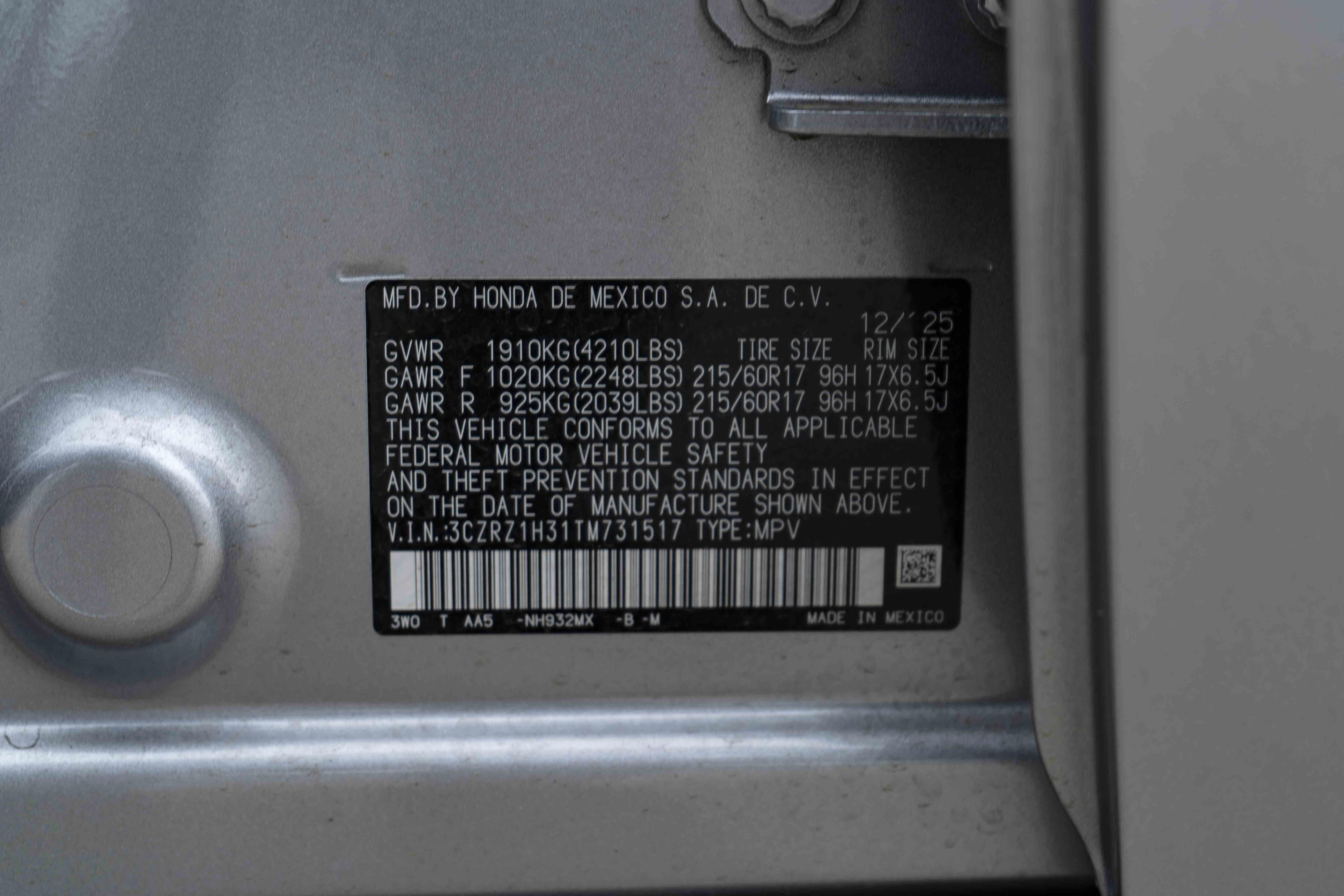 Used 2026 Honda HR-V LX image 45