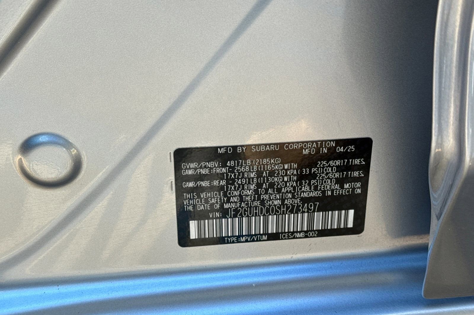 Certified 2025 Subaru Crosstrek 2.0i Premium image 31