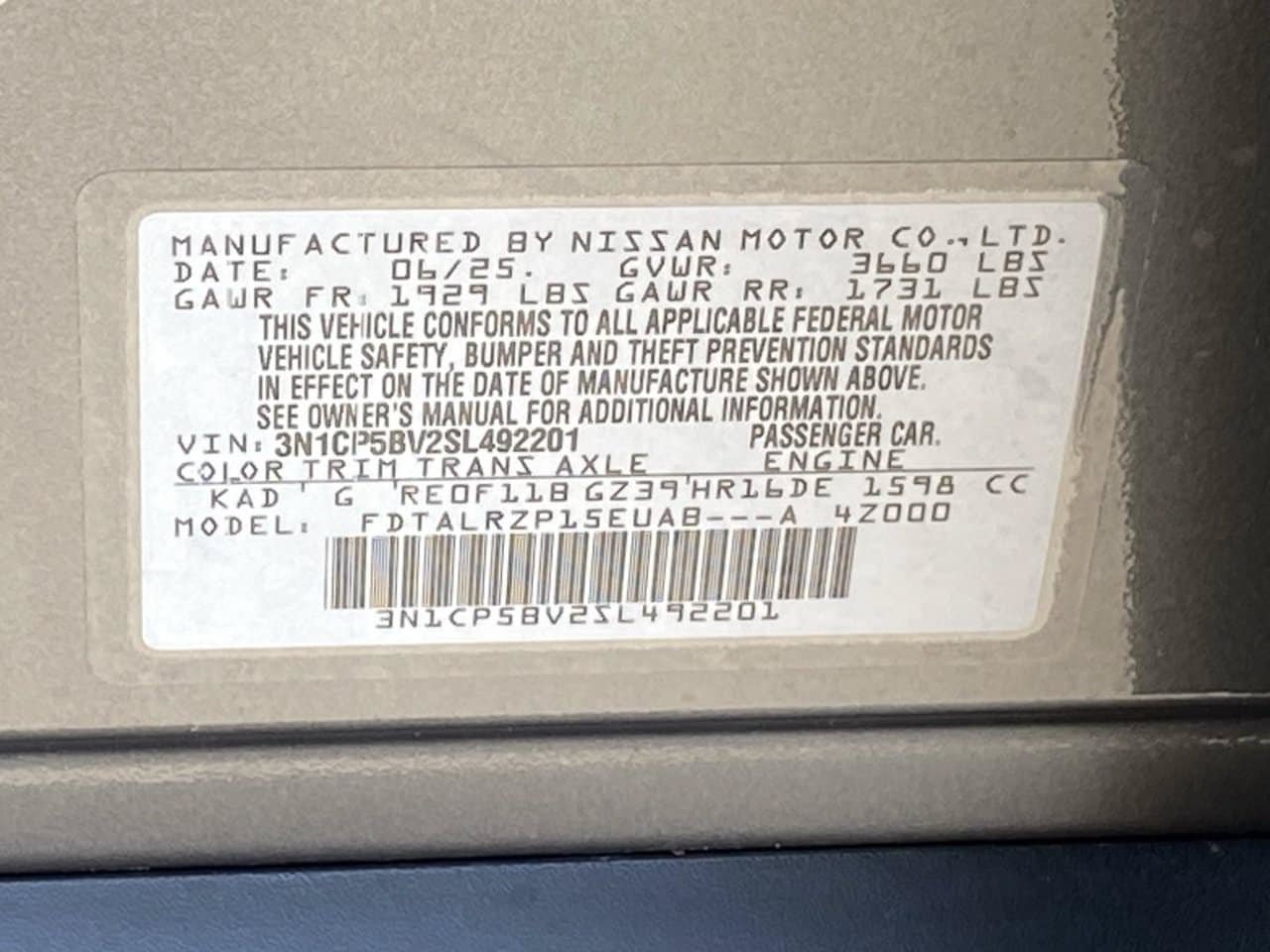 Certified 2025 Nissan Kicks Play S FWD image 35