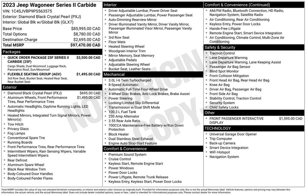 Used 2023 Jeep Wagoneer Series II image 11