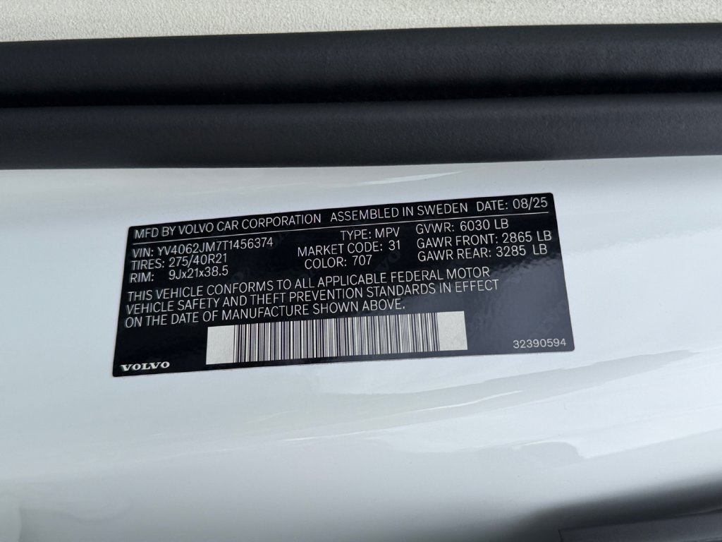Used 2026 Volvo XC90 B6 Ultra w/ Lounge Package AWD/4WD image 30