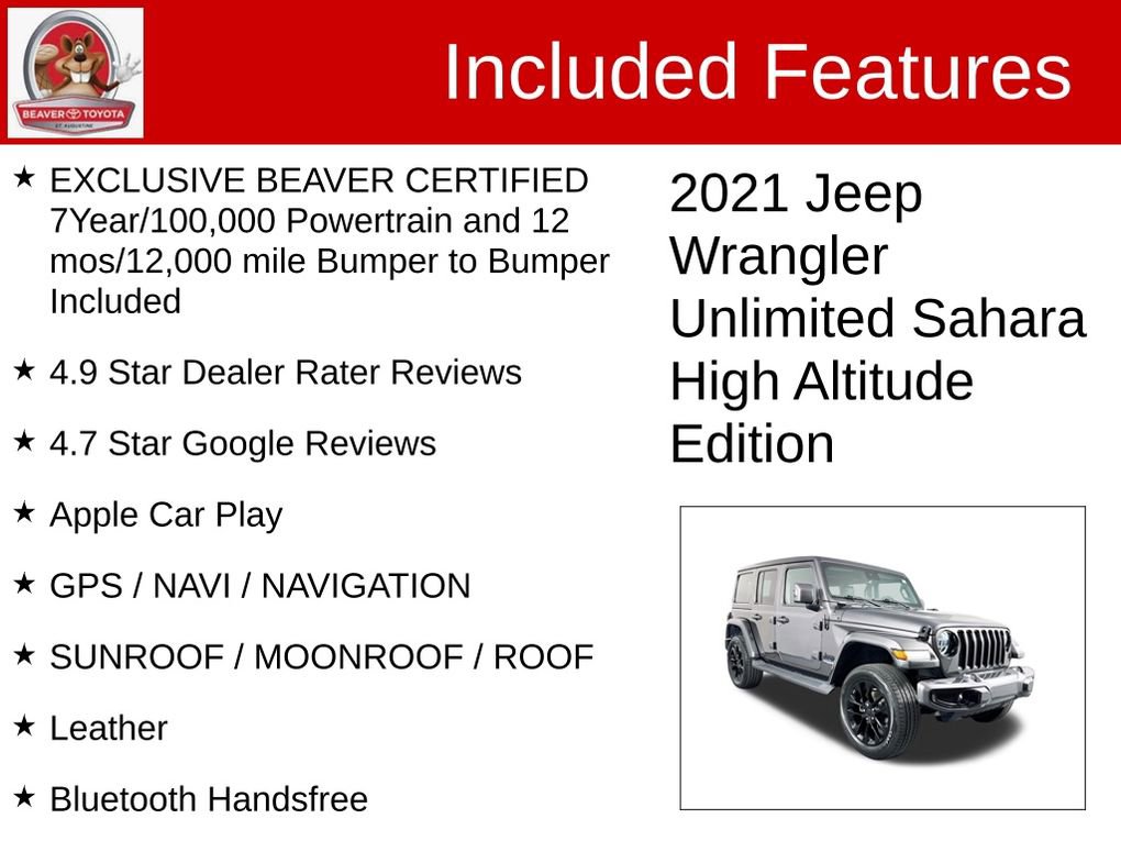 Used 2021 Jeep Wrangler Unlimited Sahara image 4