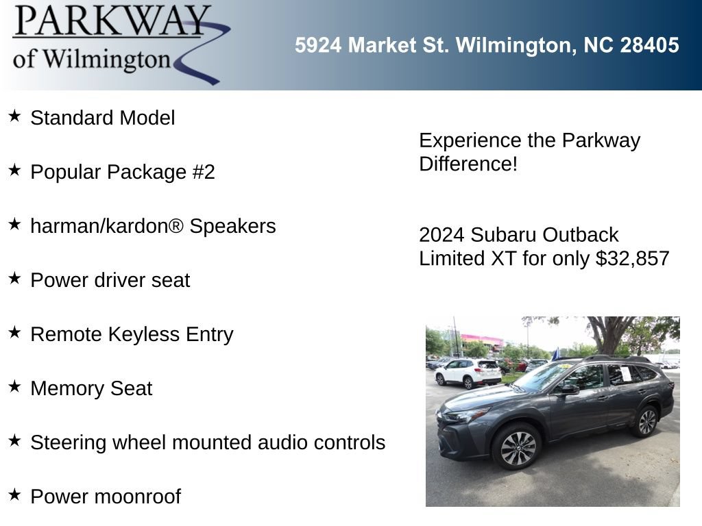 Used 2024 Subaru Outback Limited XT w/ Popular Package #2 AWD/4WD image 6
