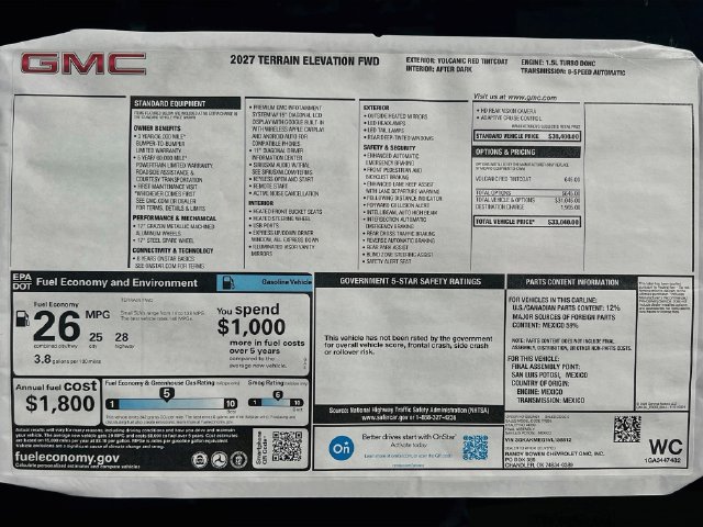 New 2027 GMC Terrain Elevation FWD image 21