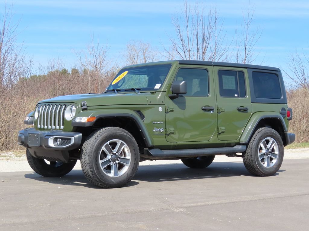 Used 2021 Jeep Wrangler Unlimited Sahara w/ Uconnect 4C Nav & Sound Group image 19