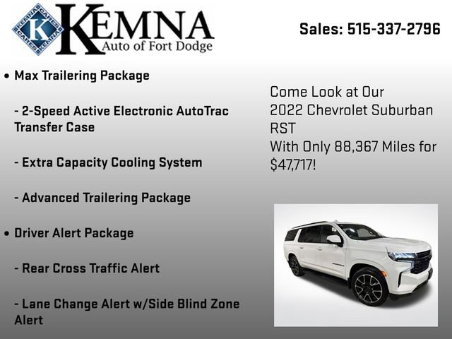 Used 2022 Chevrolet Suburban RST w/ Luxury Package image 25