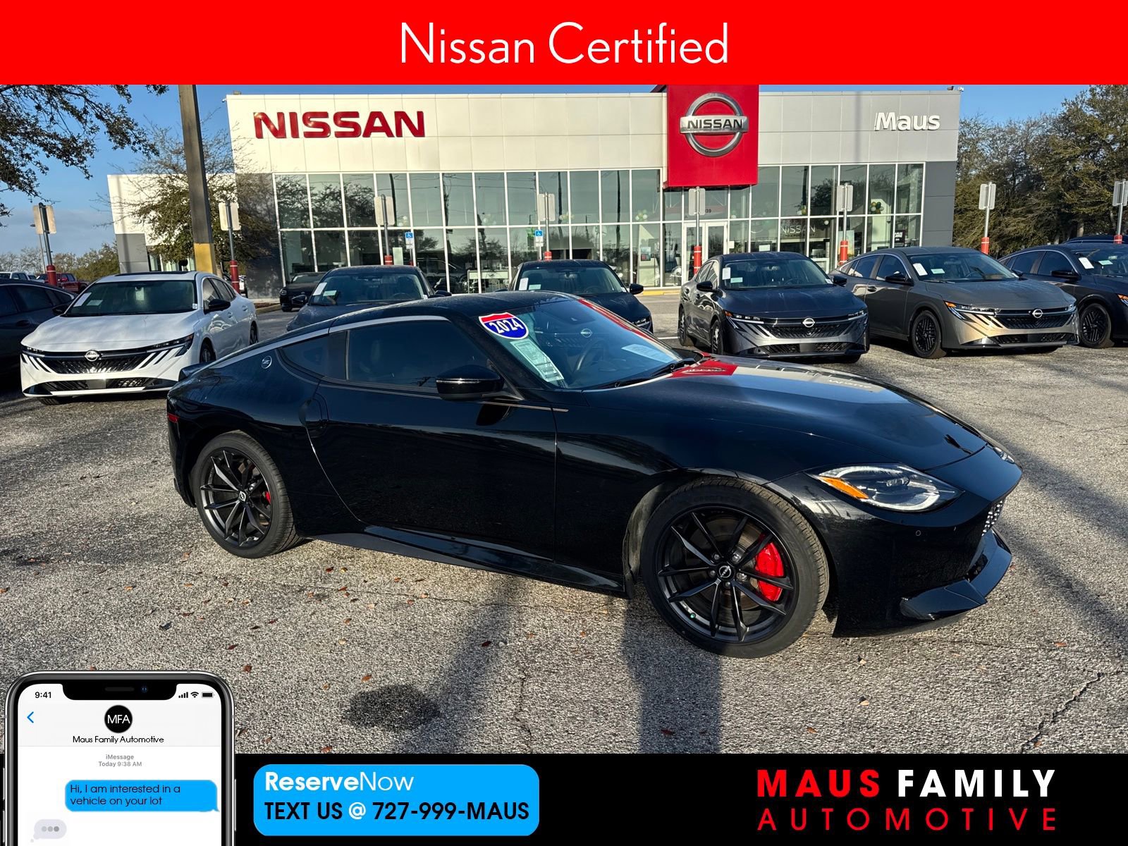 Certified 2024 Nissan Z Performance w/ Floor Mat Package 360° Tour