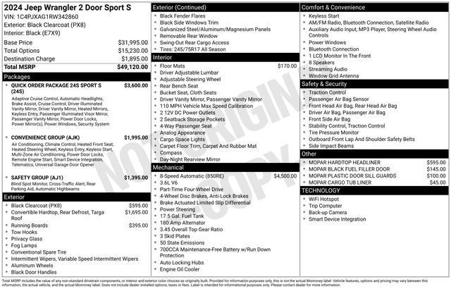 Used 2024 Jeep Wrangler Sport S image 34