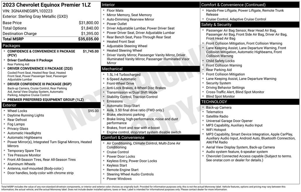 Used 2023 Chevrolet Equinox Premier FWD image 11