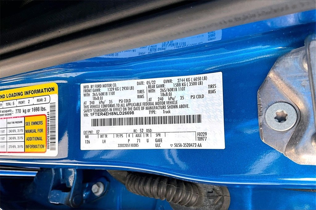 Used 2022 Ford Ranger XLT w/ Equipment Group 301A Mid image 36