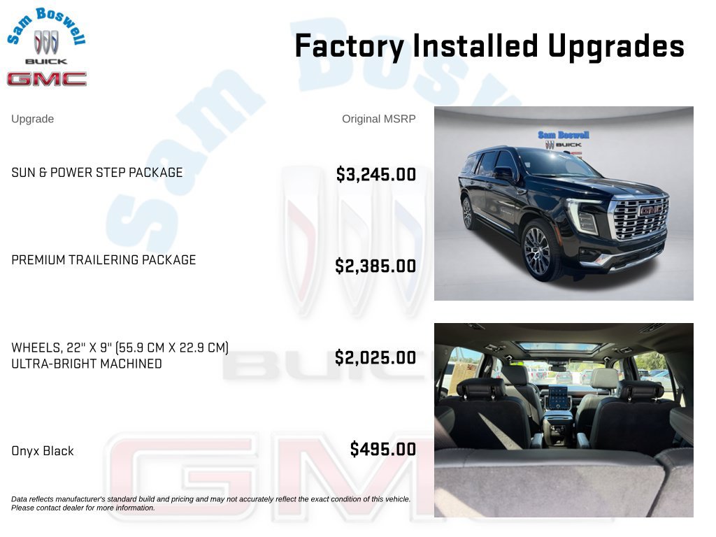 Used 2025 GMC Yukon Denali w/ Sun & Power Step Package AWD/4WD image 4